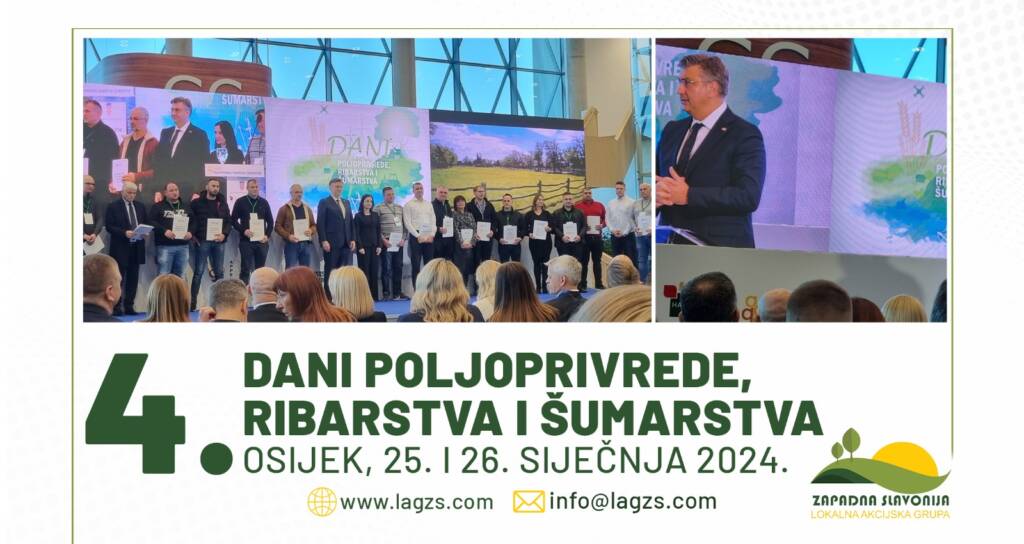 4. Dani poljoprivrede, ribarstva i šumarstva, Osijek, 25. i 26. siječnja 2024.