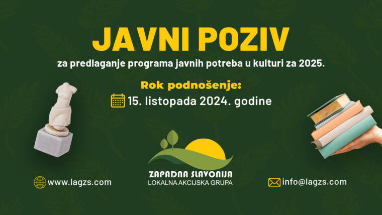 Javni poziv za predlaganje programa javnih potreba u kulturi za 2025.