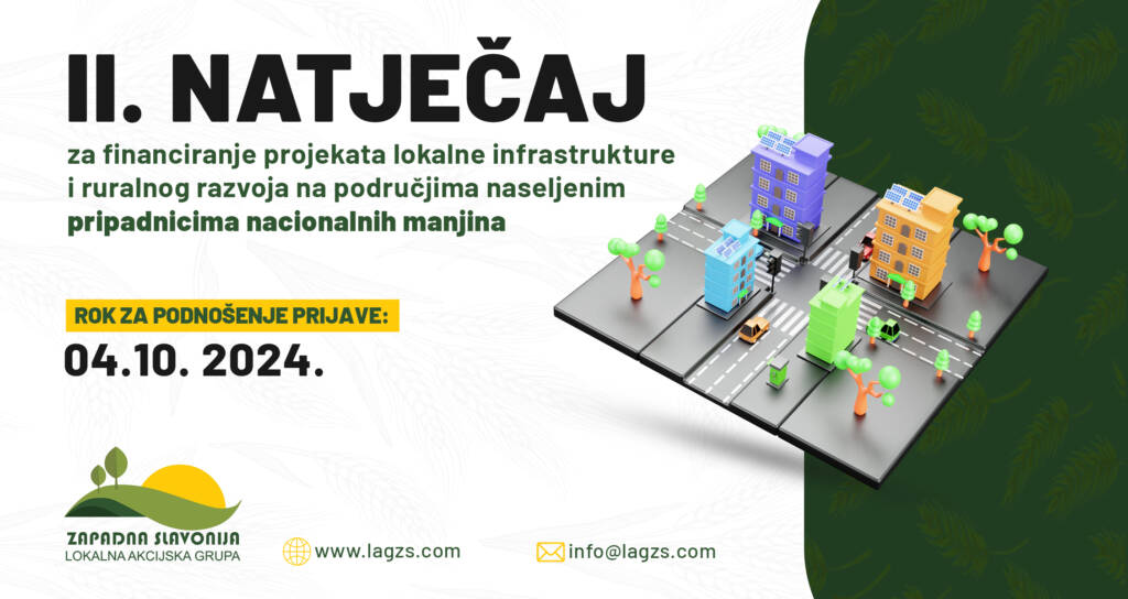 II. Natječaj za financiranje projekata lokalne infrastrukture i ruralnog razvoja na područjima naseljenim pripadnicima nacionalnih manjina