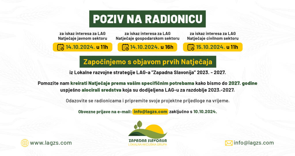 POZIV NA RADIONICU