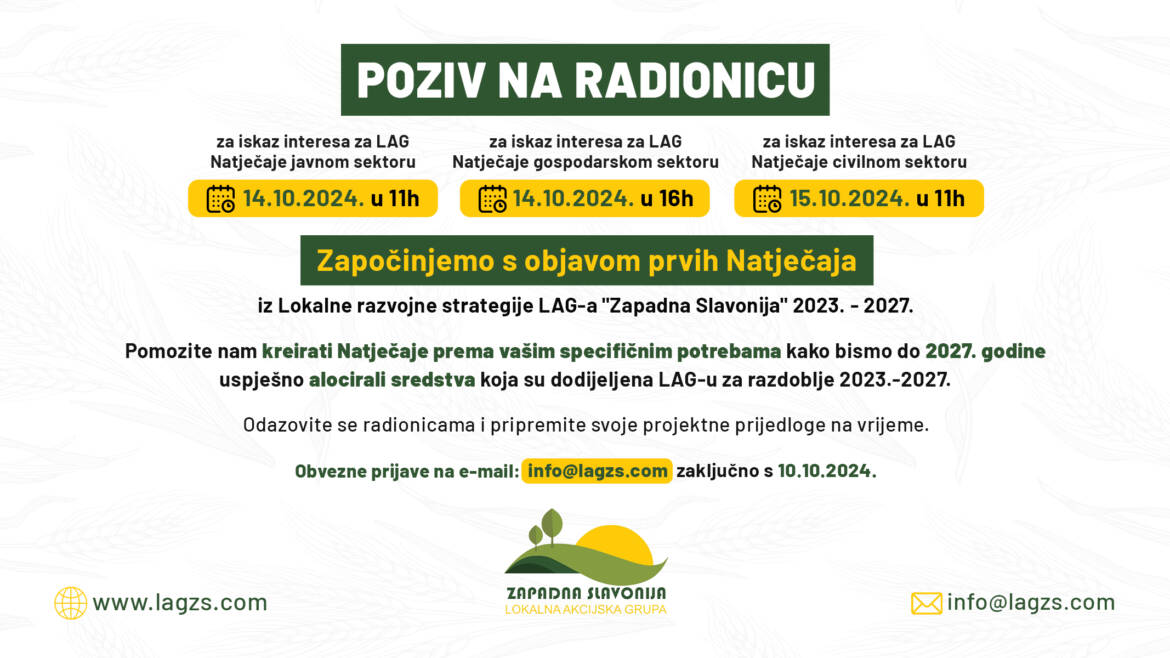 POZIV NA RADIONICU