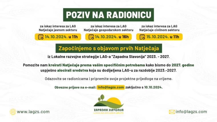 POZIV NA RADIONICU