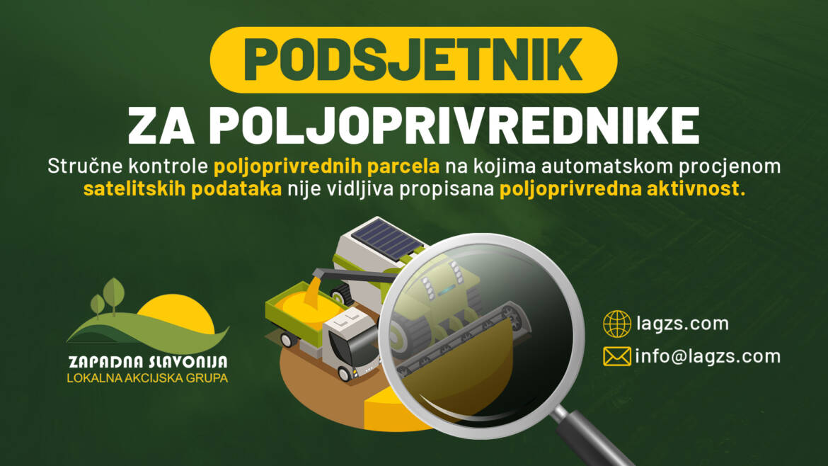 PODSJETNIK ZA POLJOPRIVREDNIKE