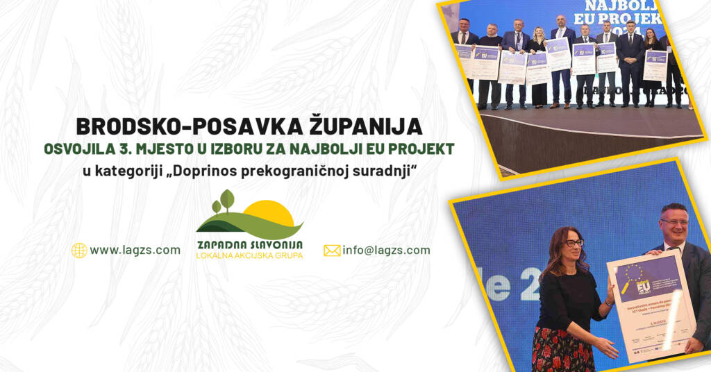 Brodsko-posavska županija osvojila 3.mjesto u izboru za najbolji EU projekt u kategoriji 