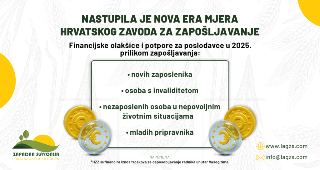 NASTUPILA JE NOVA ERA MJERA HRVATSKOG ZAVODA ZA ZAPOŠLJAVANJE